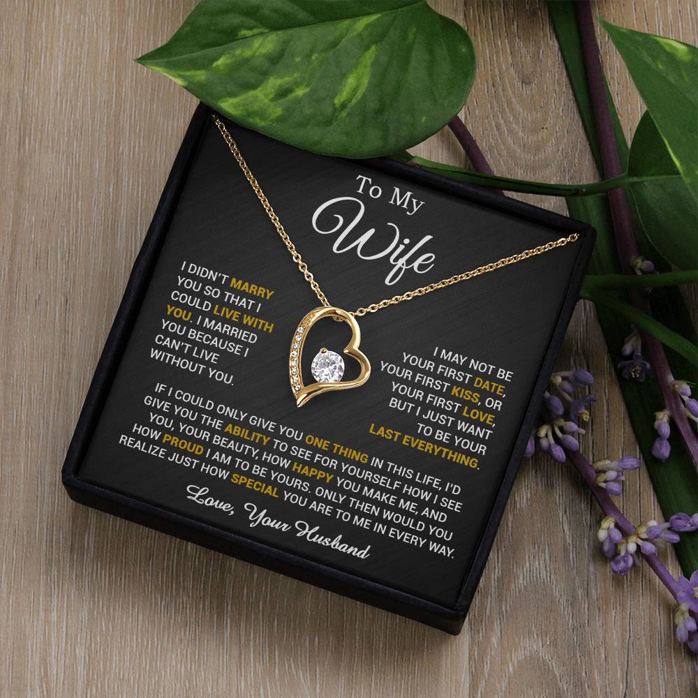 To My Wife Necklace, Gift For Wife, Anniversary Gift For Wife, Necklace For Wife 2_6
