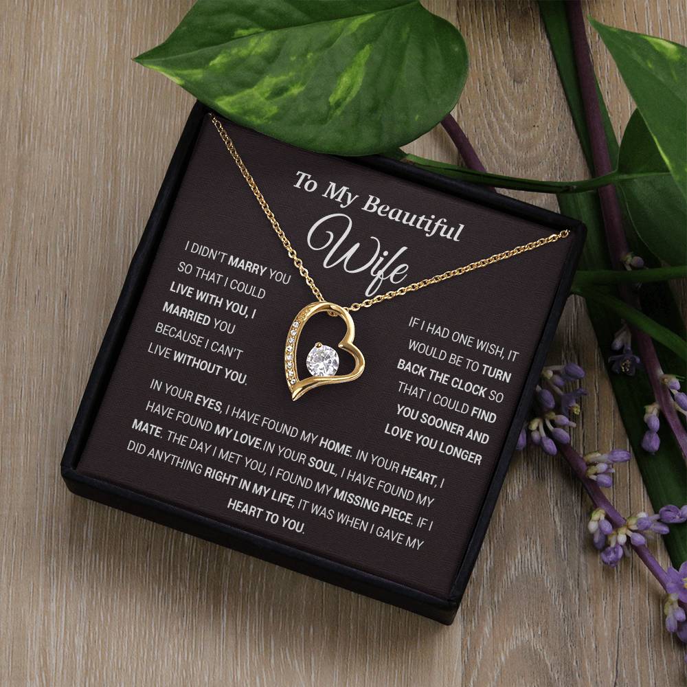 To My Wife Necklace, Gift For Wife, Anniversary Gift For Wife, Christmas Gift 28_11_Tim