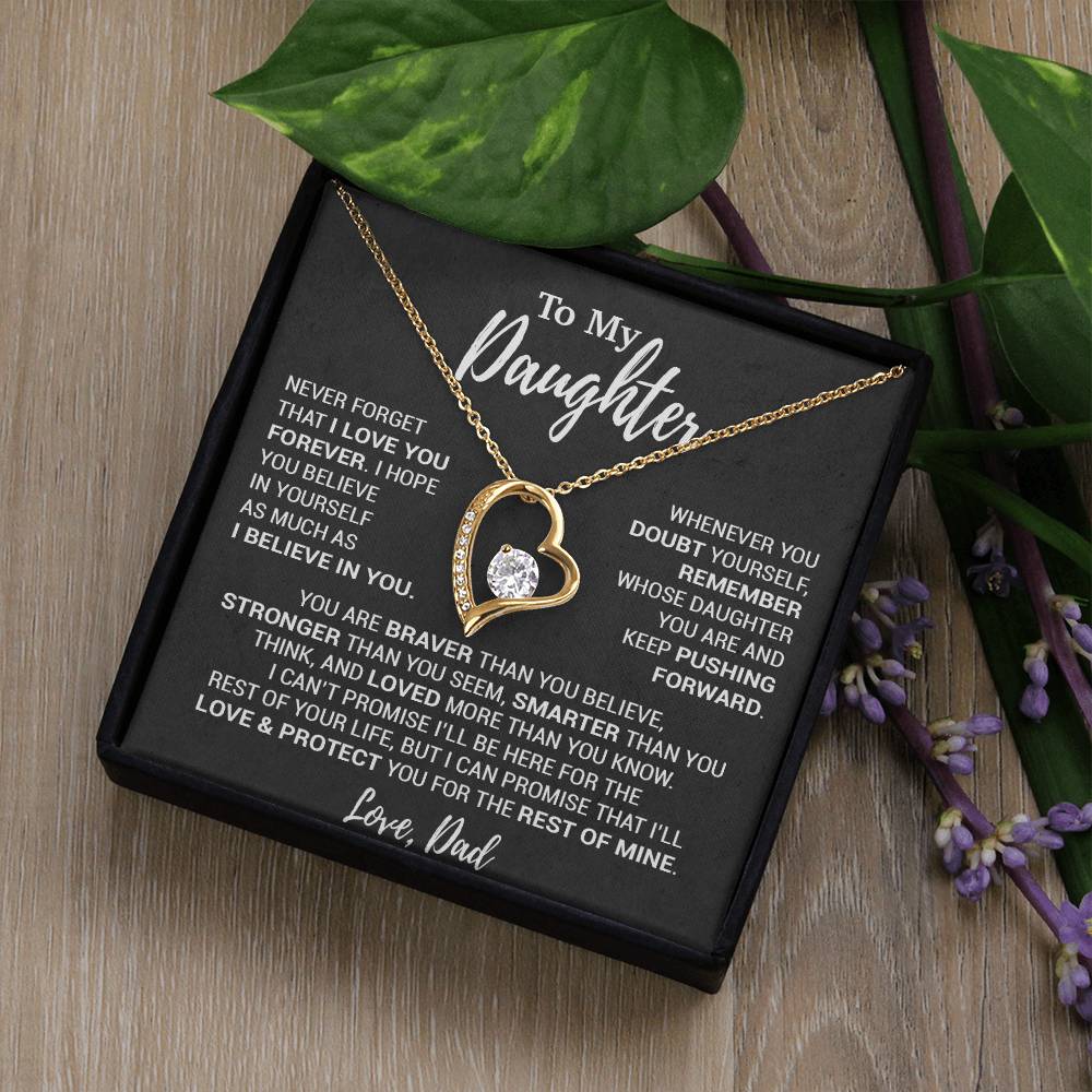 To My Daughter Necklace, Daughter Father Necklace, Daughter Gift From Dad 12_10