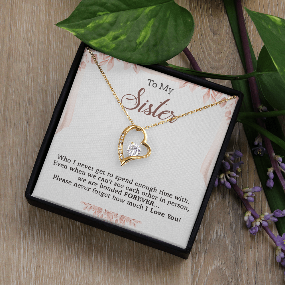 To My Sister Necklace, Brother to Sister, Birthday gift For Sister from Brother 20_7