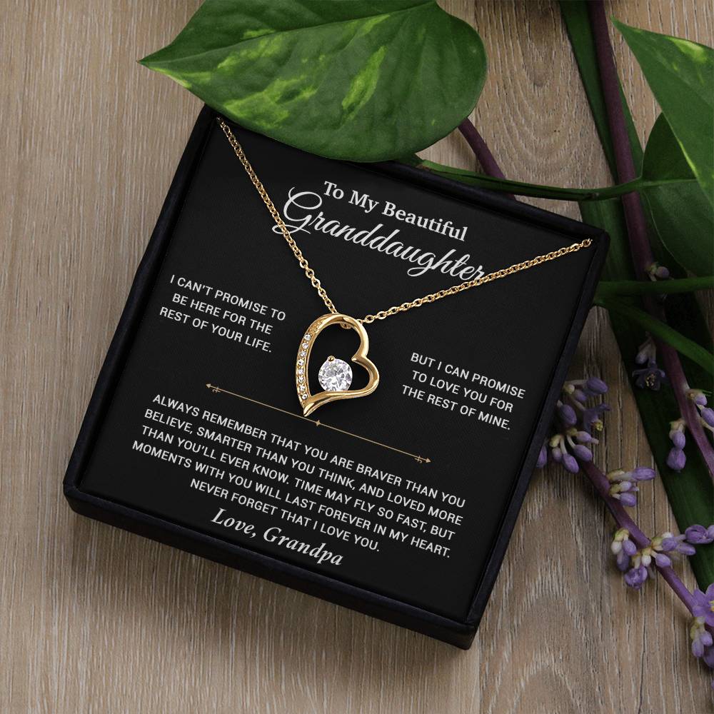 To My Granddaughter Necklace, Birthday Gift For Granddaughter, Birthday Gifts