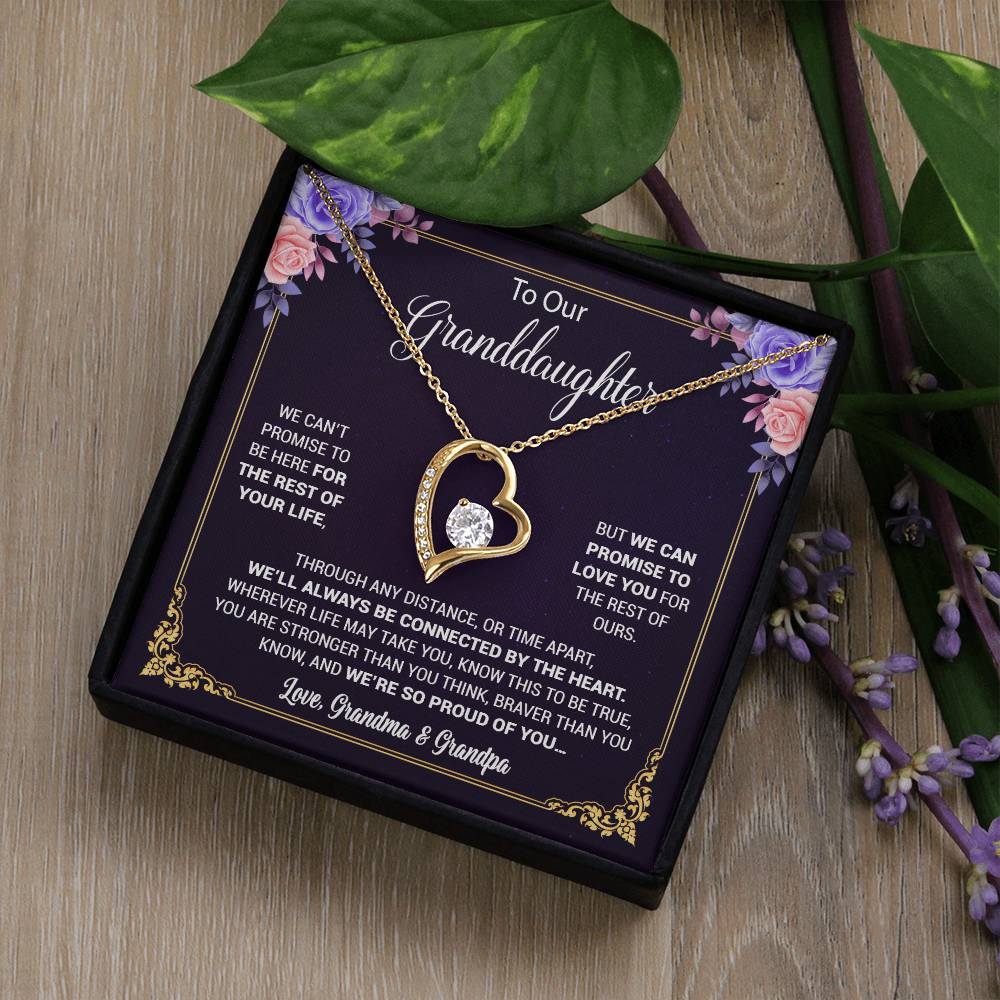 To Our Granddaughter Necklace, Birthday Gift For Granddaughter, Jewelry Gift from Grandparents 13_5