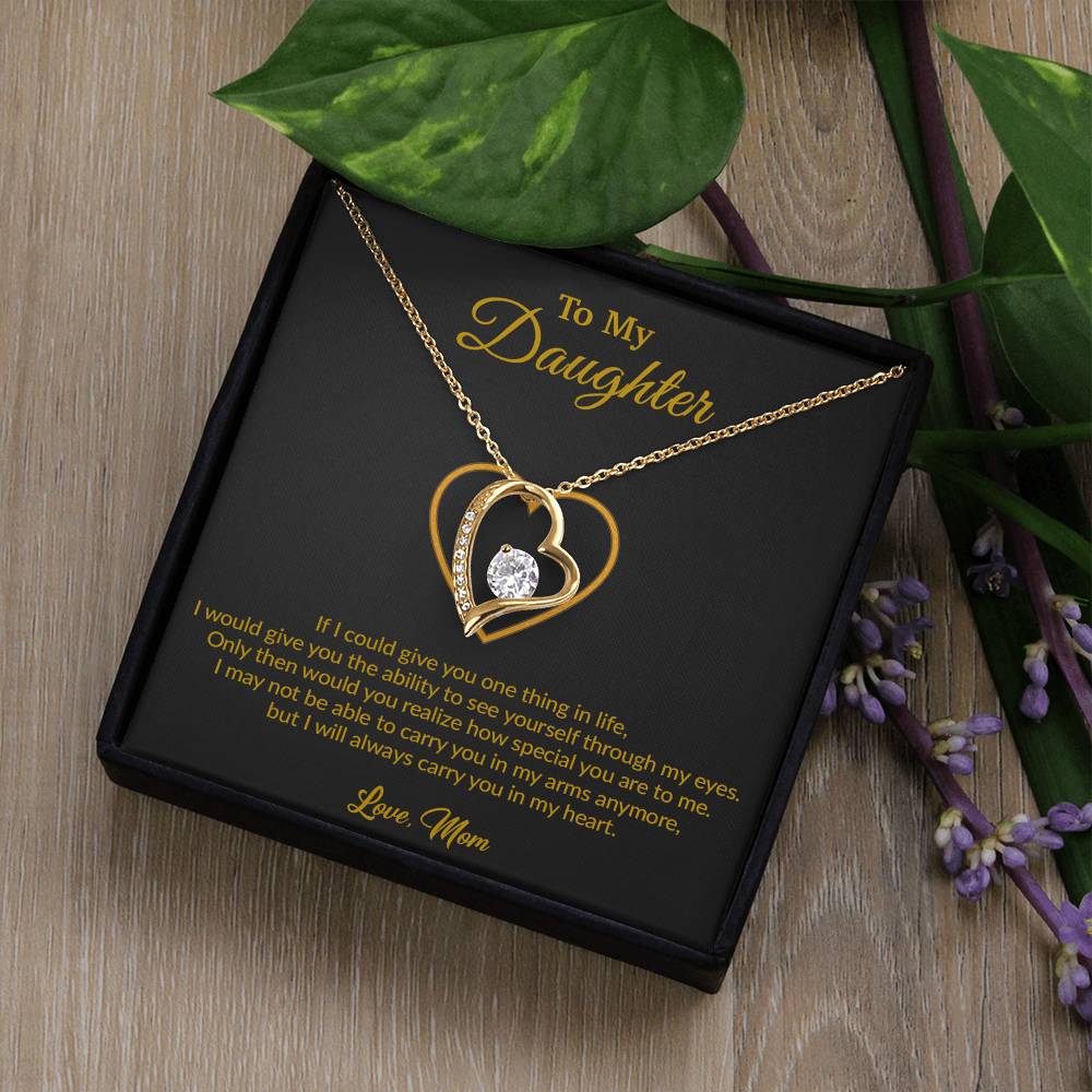 To My Daughter Necklace, Gift for Daughter from Mom, Mother Daughter Necklace