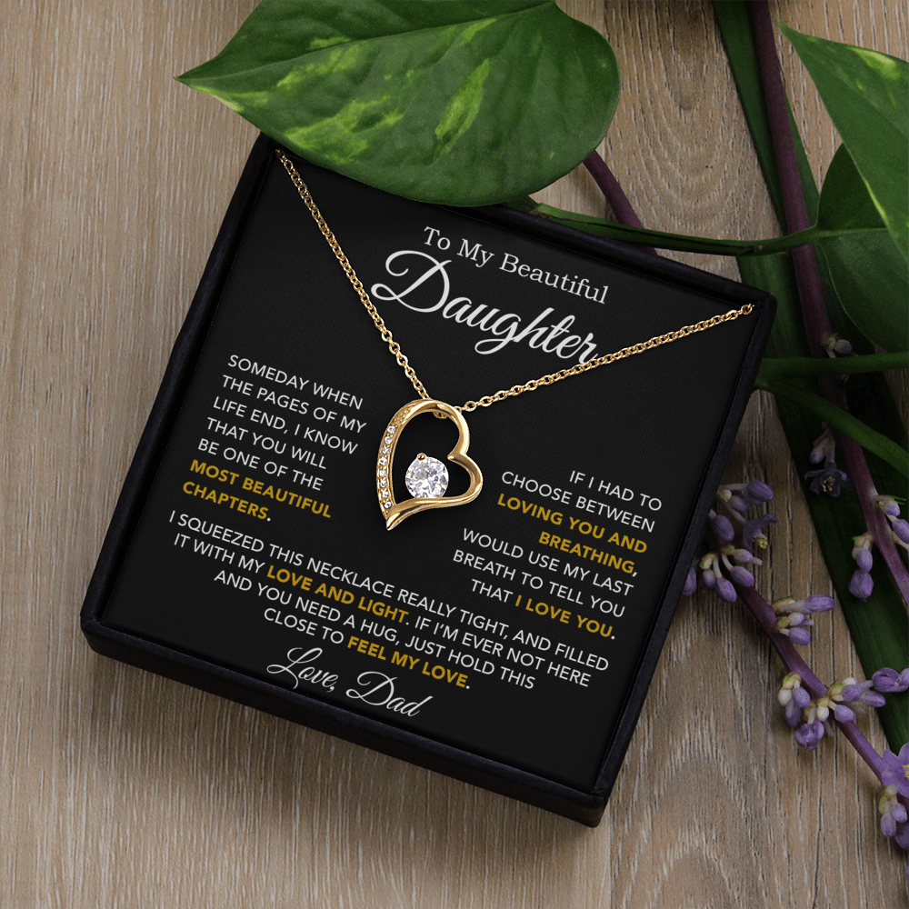 To My Daughter Necklace, Daughter Father Necklace, Daughter Gift From Dad 3_10