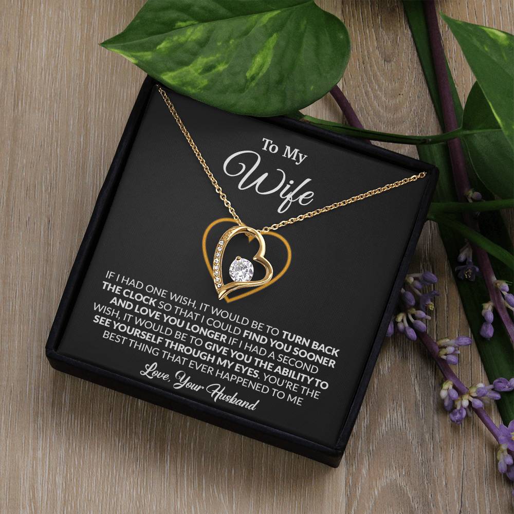 To My Wife Necklace, Gift For Wife, Anniversary Gift For Wife, Necklace For Wife 13_1_Black