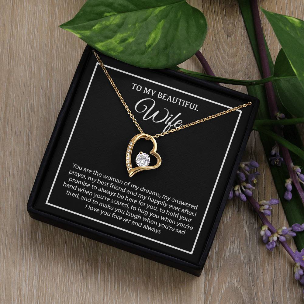 To My Wife Necklace, Christmas Gifts For Women, Anniversary Gift For Wife 19_12_White