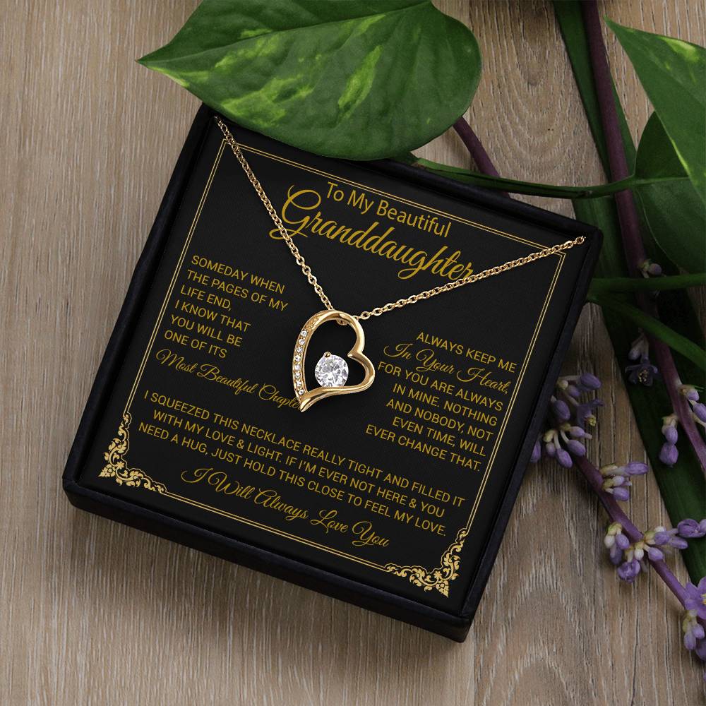 To My Granddaughter Necklace, Granddaughter Gift from Grandma, Christmas Gift 27_8