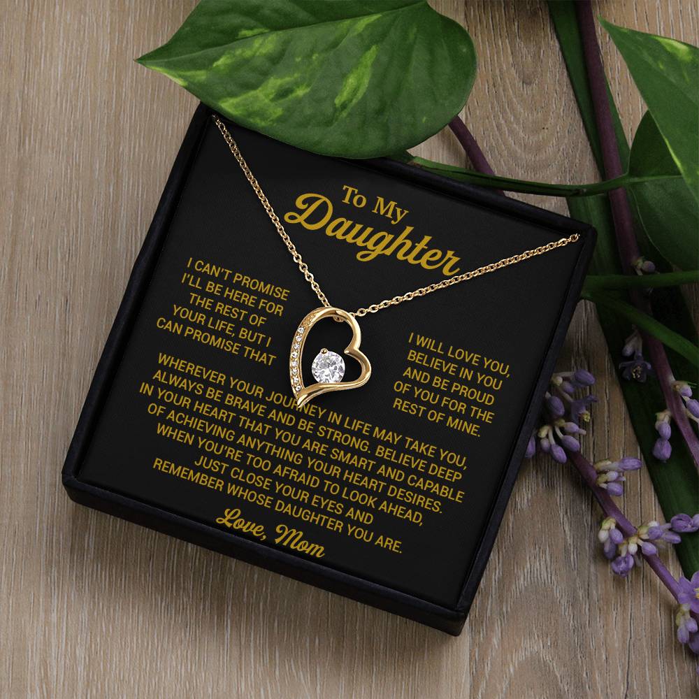 To My Daughter Necklace, Daughter Mother Necklace, Daughter Gift From Mom 16_8_Gold