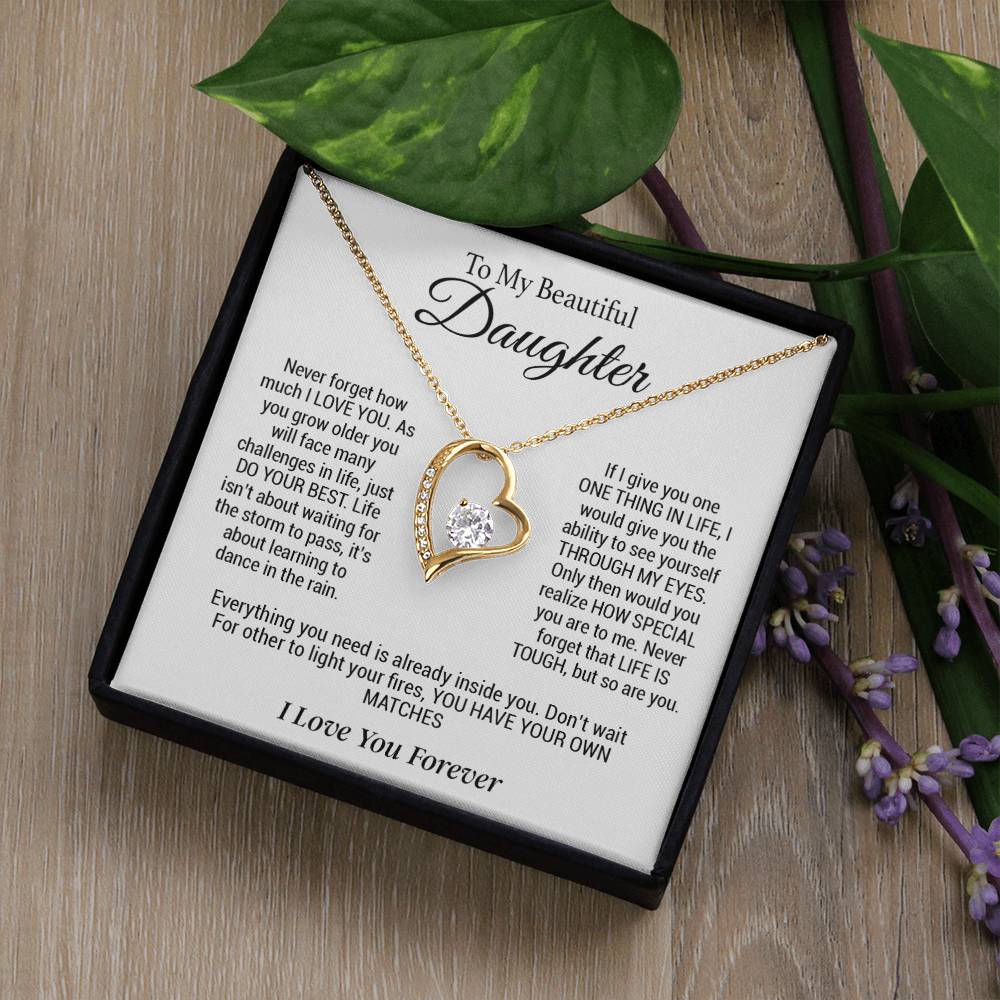 To My Daughter Necklace, Gift for Daughter ,Graduation Gift, Birthday Gift for Daughter
