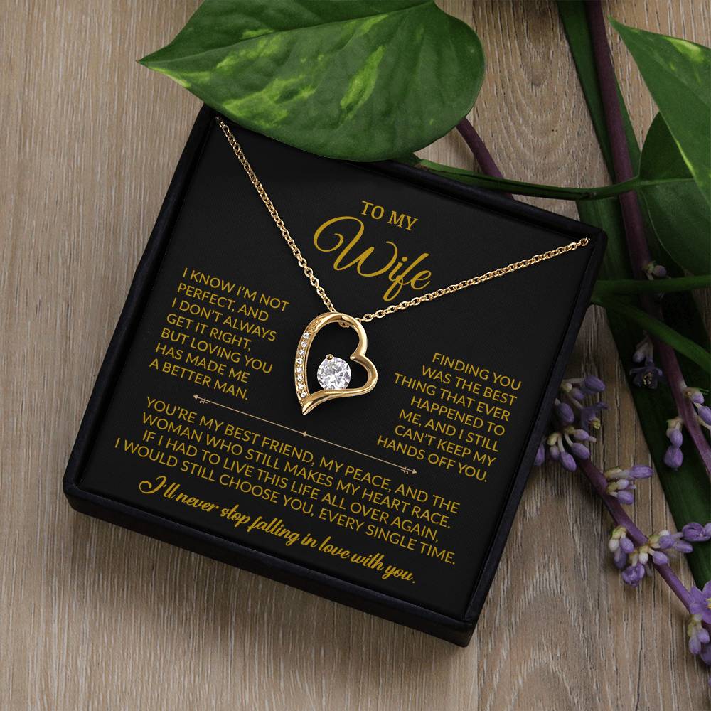 To My Wife Necklace, Gift For Wife, Anniversary Gift For Wife, Christmas Gift