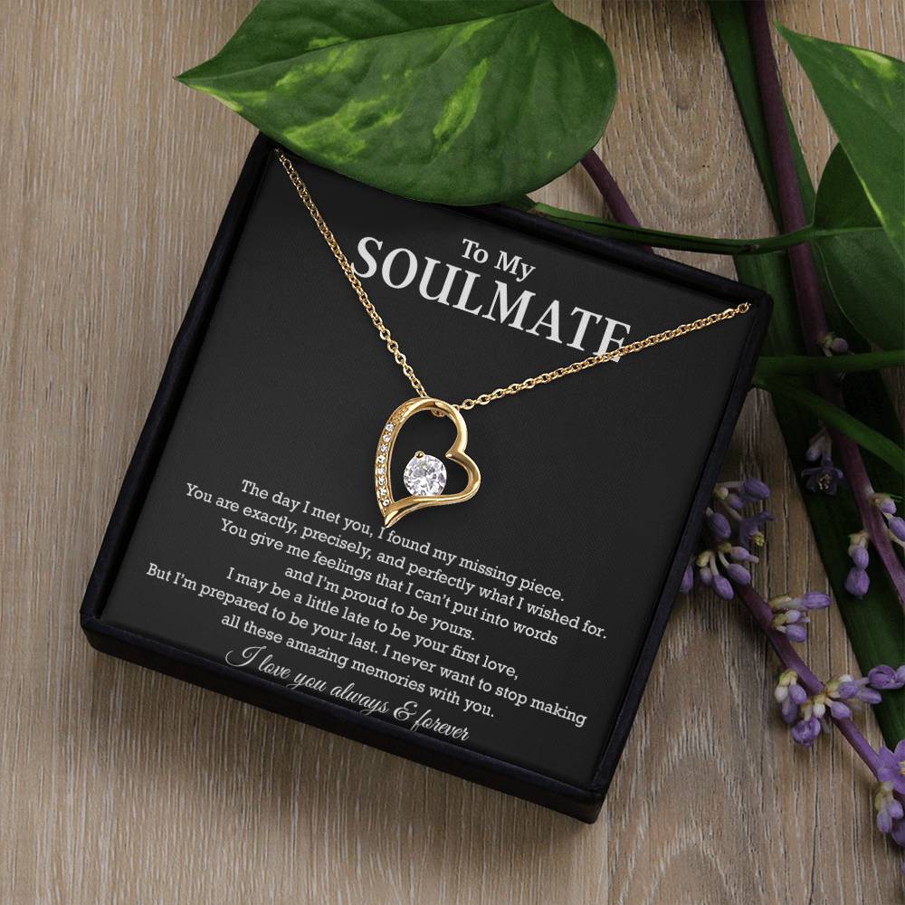 To My Soulmate Necklace, Birthday Gift for Her, Anniversary Gifts, Christmas Gift 12_8