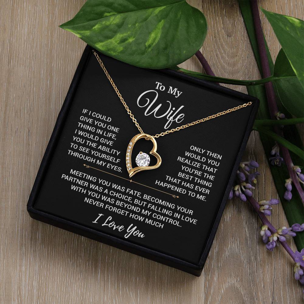 To My Wife Necklace, Christmas Gifts For Women, Anniversary Gift For Wife 19_10_Black