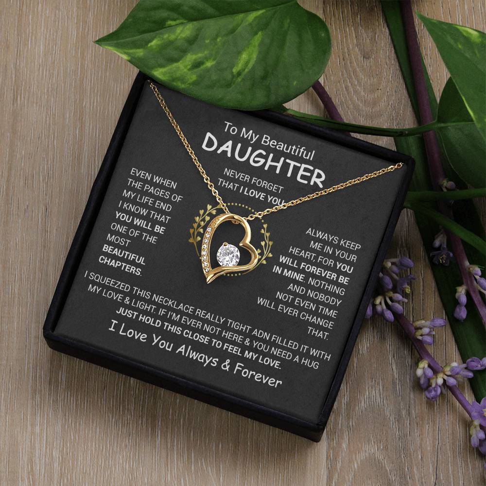 To My Daughter Necklace, Daughter Father Necklace, Daughter Gift From Dad, Mom 13_12