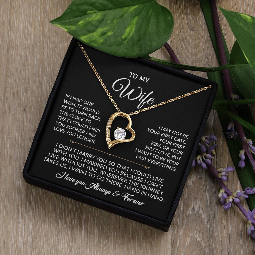 To My Wife Necklace, Gift For Wife, Anniversary Gift For Wife, Necklace For Wife