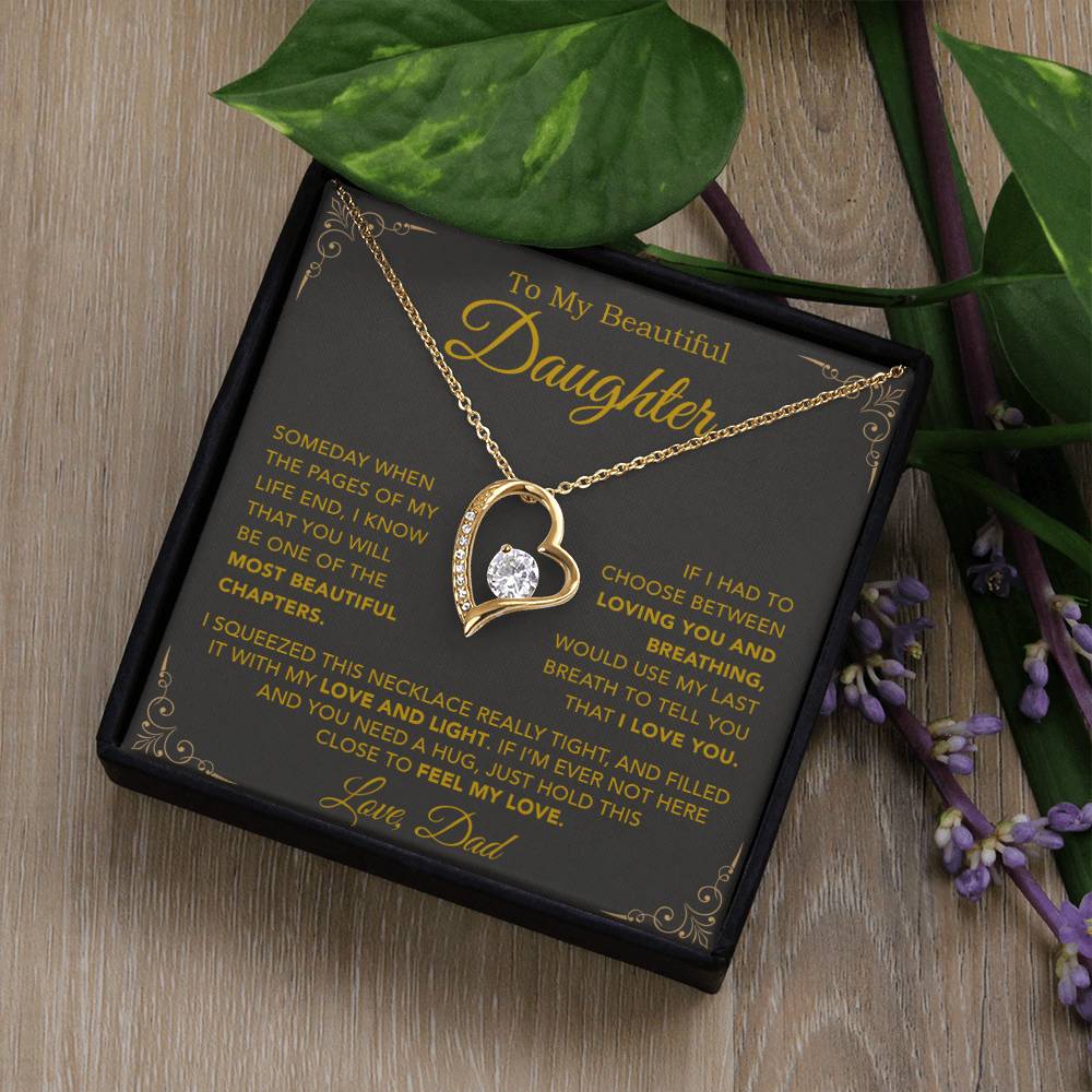 To My Daughter Necklace, Daughter Father Necklace, Daughter Gift From Dad 25_9