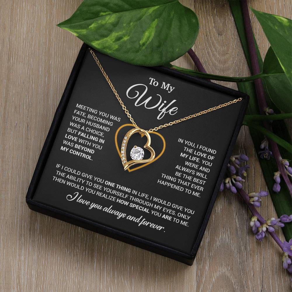 To My Wife Necklace, Christmas Gifts For Women, Anniversary Gift For Wife 11_12_Black