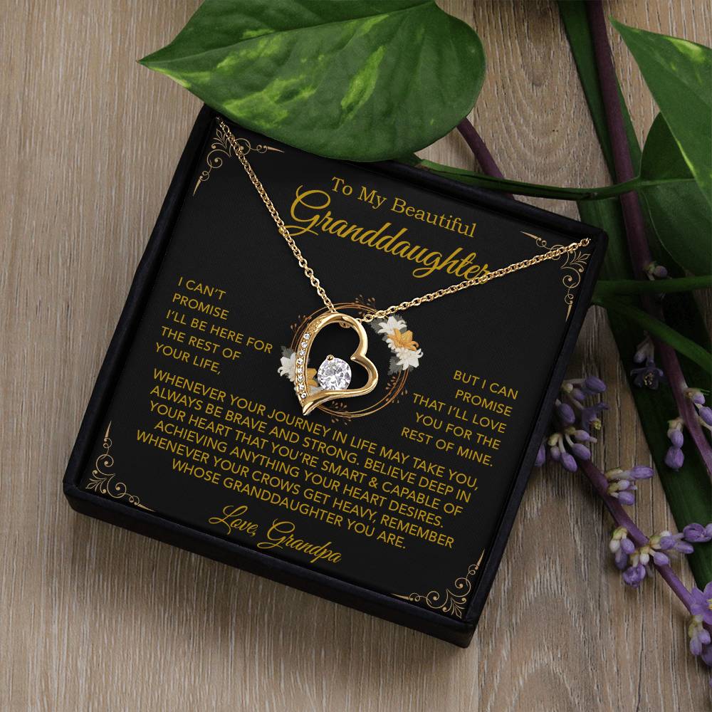 To My Granddaughter Necklace, Xmas Birthday Gift For Granddaughter From Grandpa 24_9