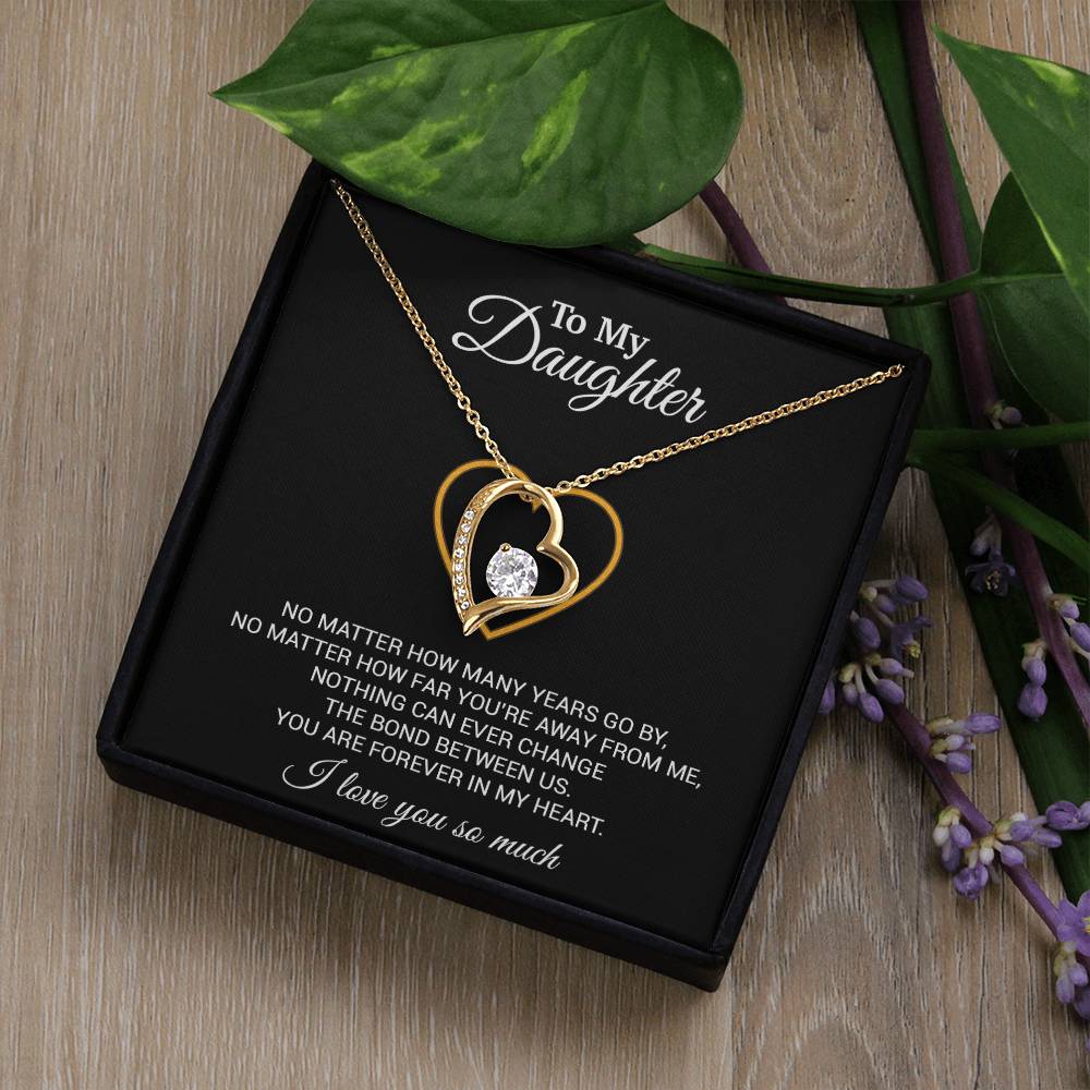 To My Daughter Necklace, Gift For Daughter From Dad, Daughter Father Necklace 12_7_Black