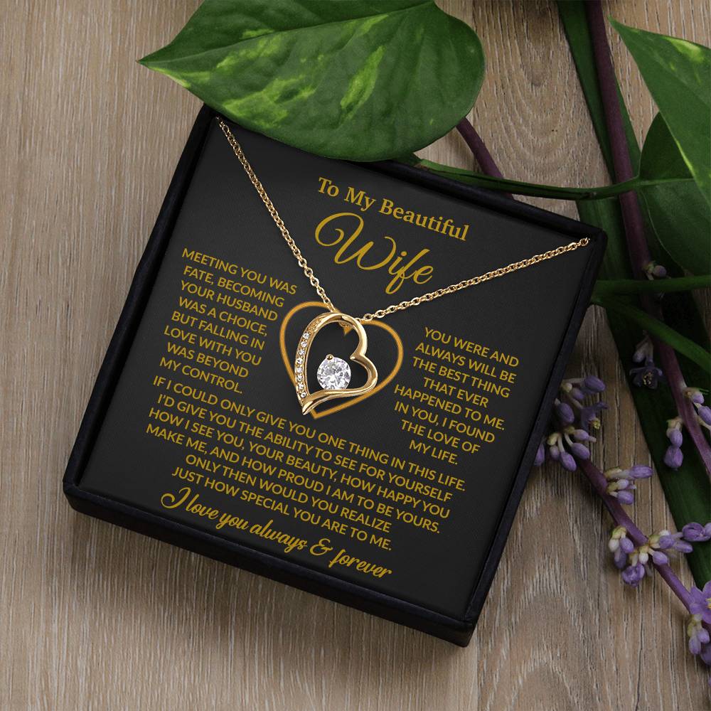 To My Wife Necklace, Wife Gift from Husband, Christmas Gift 27_11