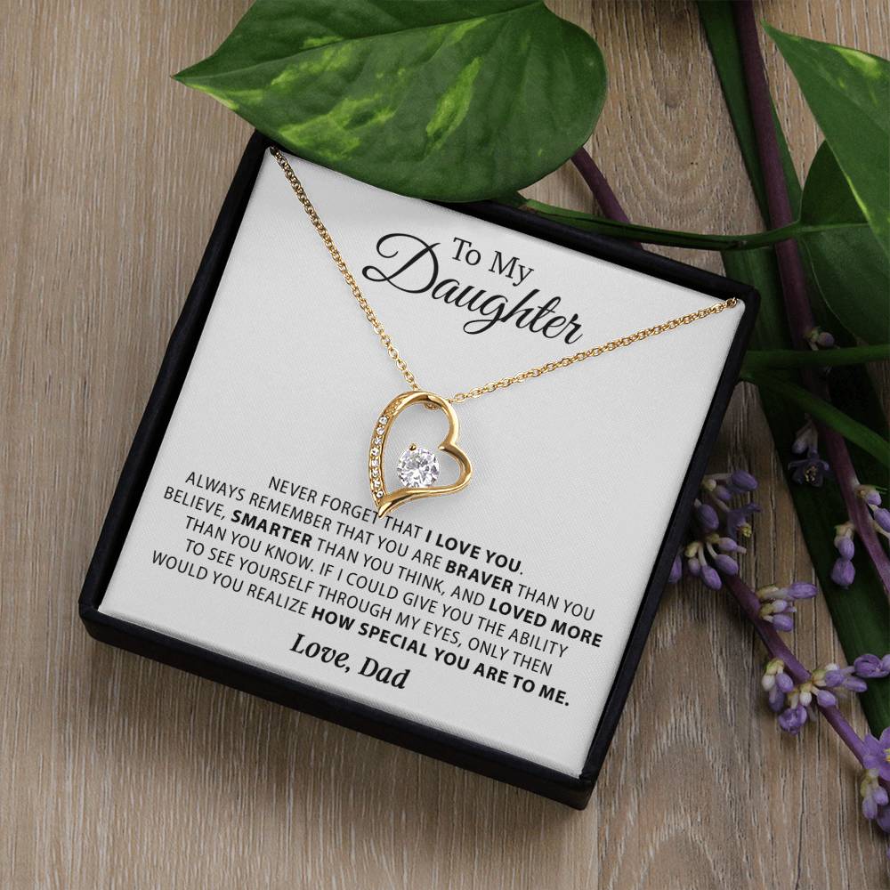 To My Daughter Necklace, Daughter Father Necklace, Daughter Gift from Dad 23_11