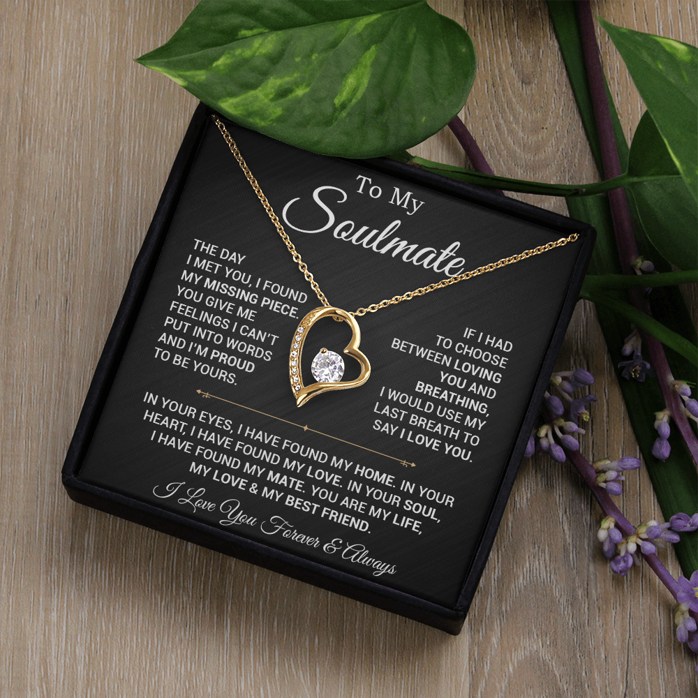 To My Soulmate Necklace, Valentines Day Gift, Gift For Wife, Anniversary Gift 29_2