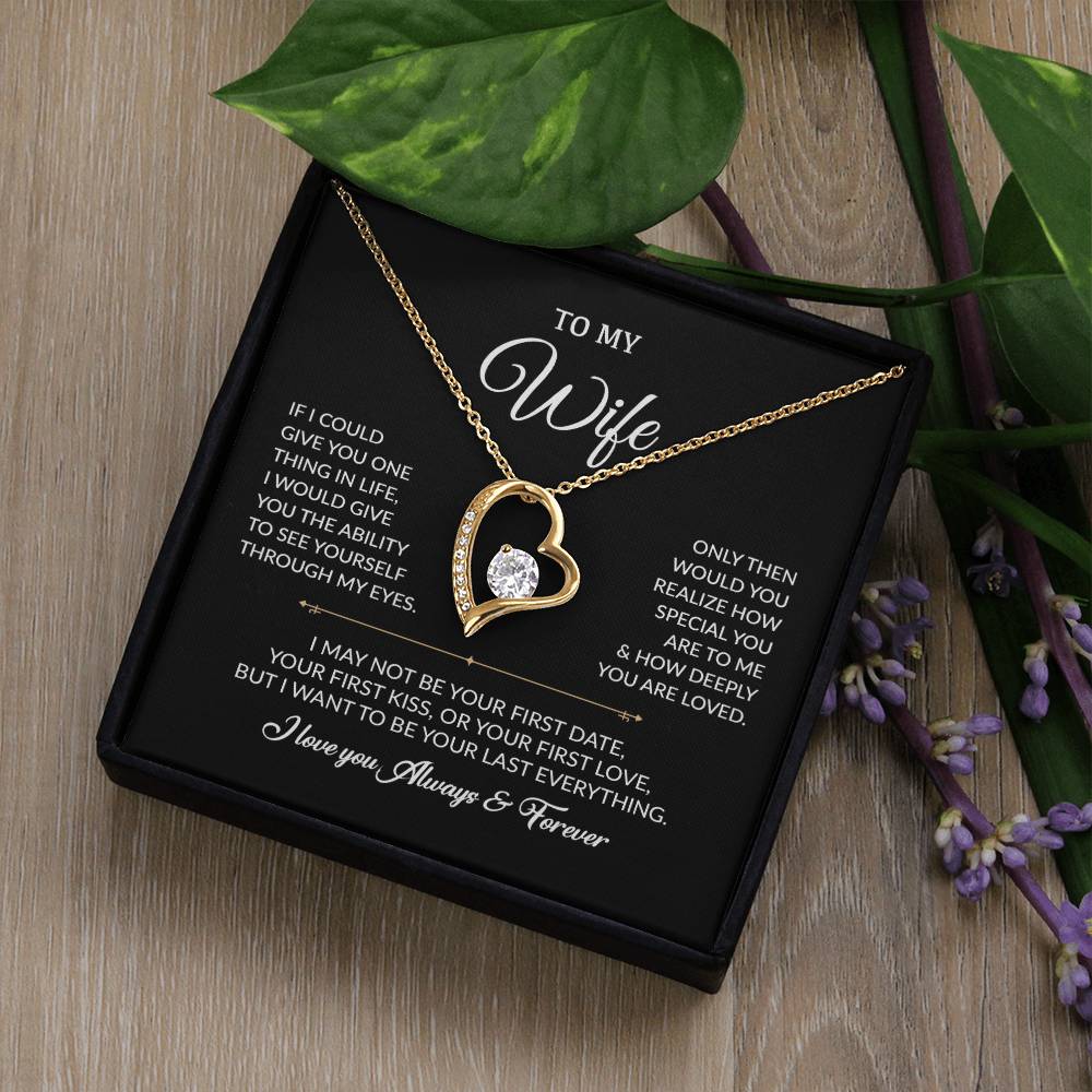 To My Wife Necklace, Gift For Wife, Anniversary Gift For Wife, Necklace For Wife