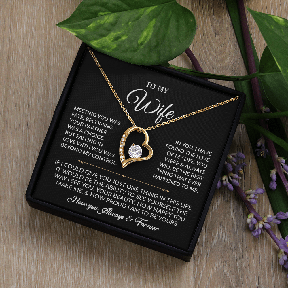 To My Wife Necklace, Gift For Wife, Anniversary Gift For Wife, Necklace For Wife