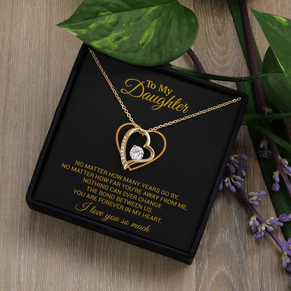 To My Daughter Necklace, Gift For Daughter From Dad, Daughter Father Necklace 12_7_Gold