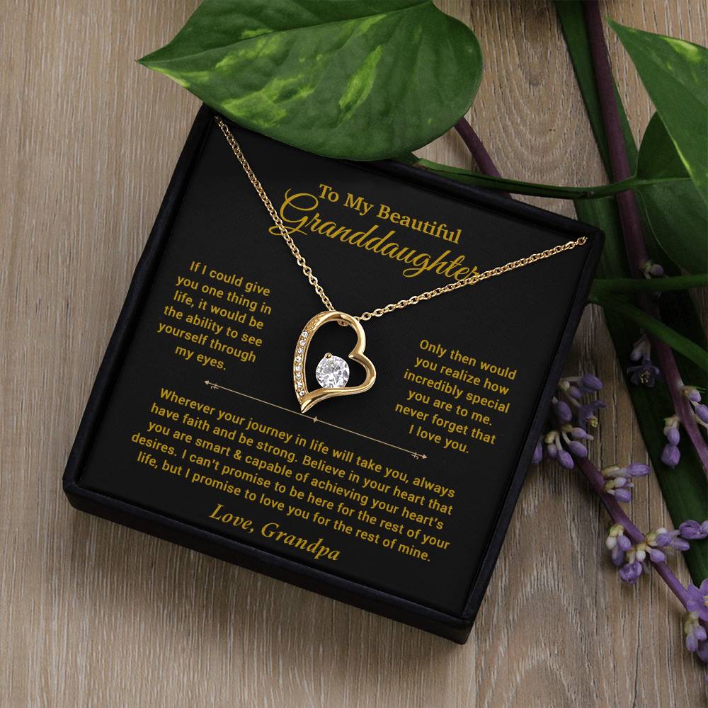 To My Granddaughter Necklace, Birthday Gift For Granddaughter, Birthday Gifts