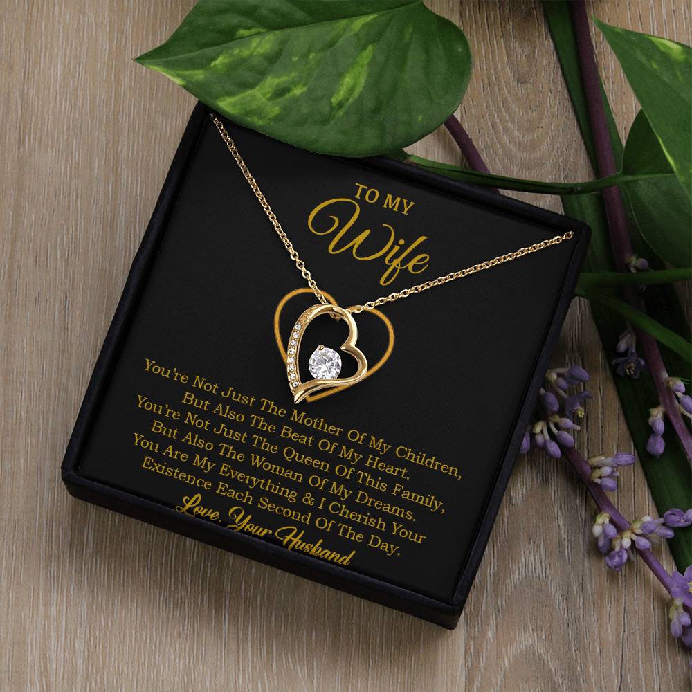 To My Wife Necklace, Gift For Wife, Anniversary Gift For Wife, Necklace For Wife 30_1_Gold
