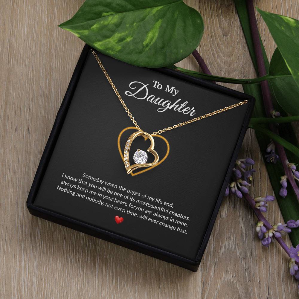 To My Daughter Necklace, Gift for Daughter from Dad, Father Daughter Necklace