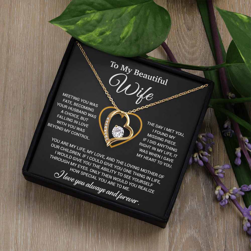 To My Wife Necklace, Christmas Gifts For Women, Anniversary Gift For Wife 10_12_Black