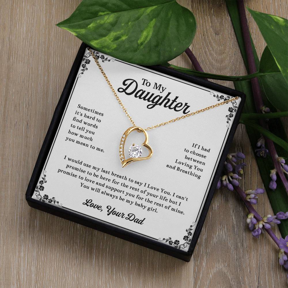 To My Daughter Necklace, Daughter Father Necklace, Daughter Gift From Dad 13_11