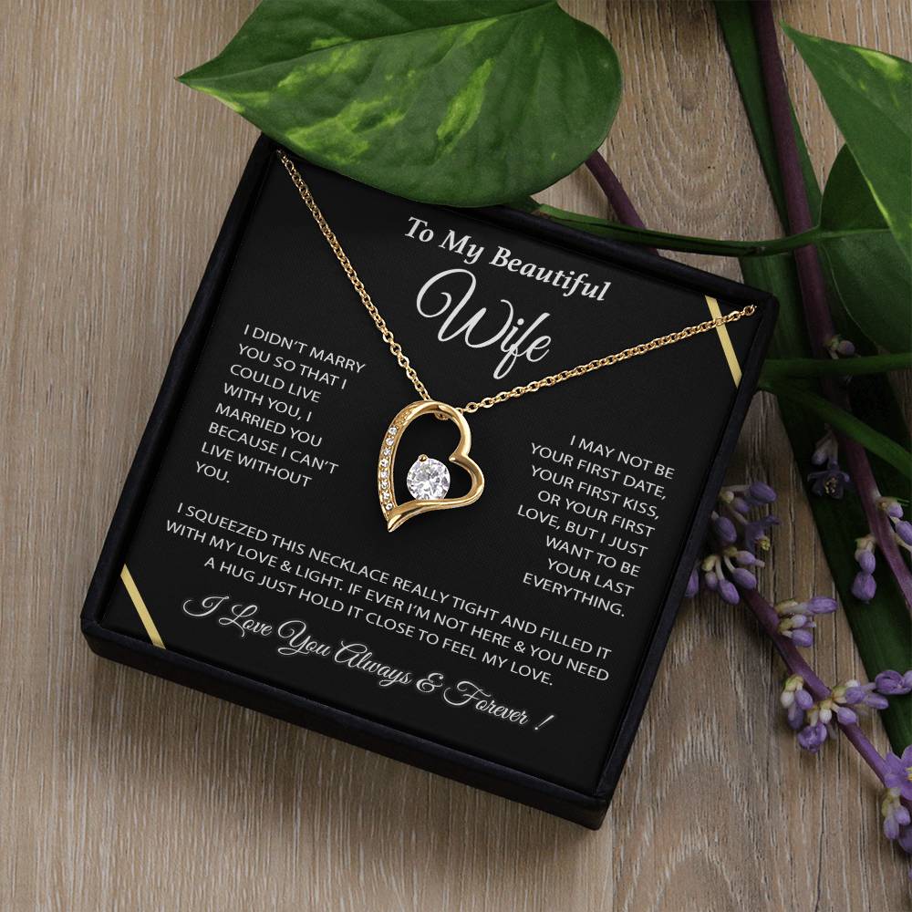 To My Wife Necklace, Wife Gift from Husband, Wife Birthday Gift, Christmas Gift 4_12