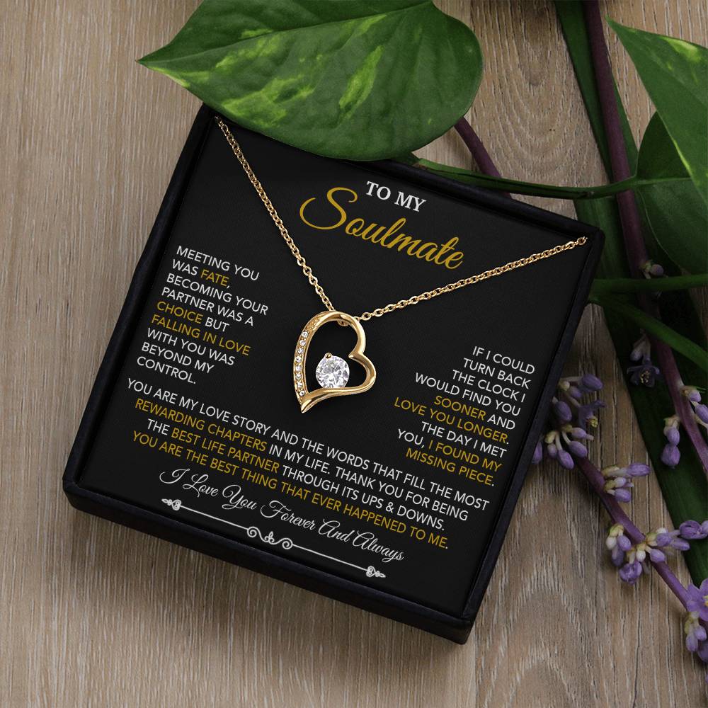 To My Soulmate Necklace, Soulmate Gift, Gift For Girlfriend, Christmas Gift 15_10