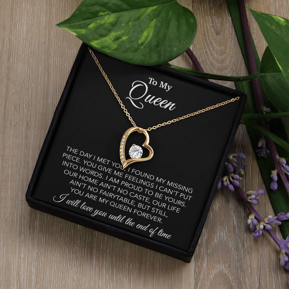 To My Queen Necklace, Anniversary Gift For Wife, Girlfriend Necklace, Birthday Gift For Wife 14_2