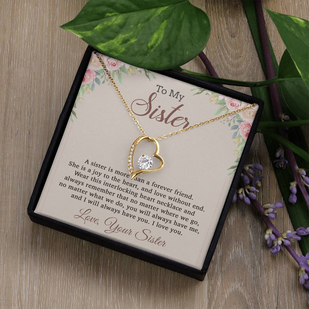 To My Sister Necklace, Brother to Sister, Birthday gift For Sister from Brother 12_8