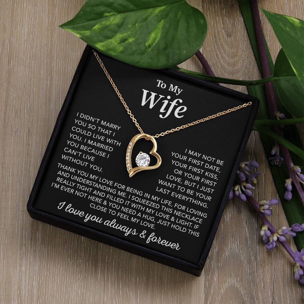 To My Wife Necklace, Gift For Wife, Anniversary Gift, Wife Birthday Gift For Her 2_1