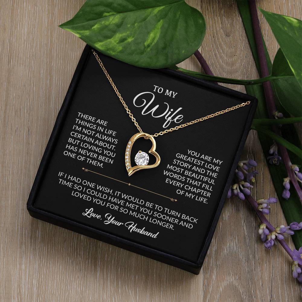 To My Wife Necklace, Gift For Wife, Anniversary Gift For Wife, Necklace For Wife