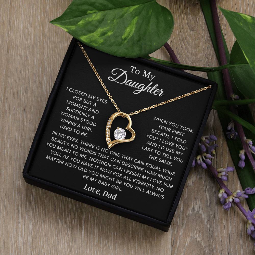 To My Daughter Necklace, Daughter Father Necklace, Daughter Gift From Dad 24_1
