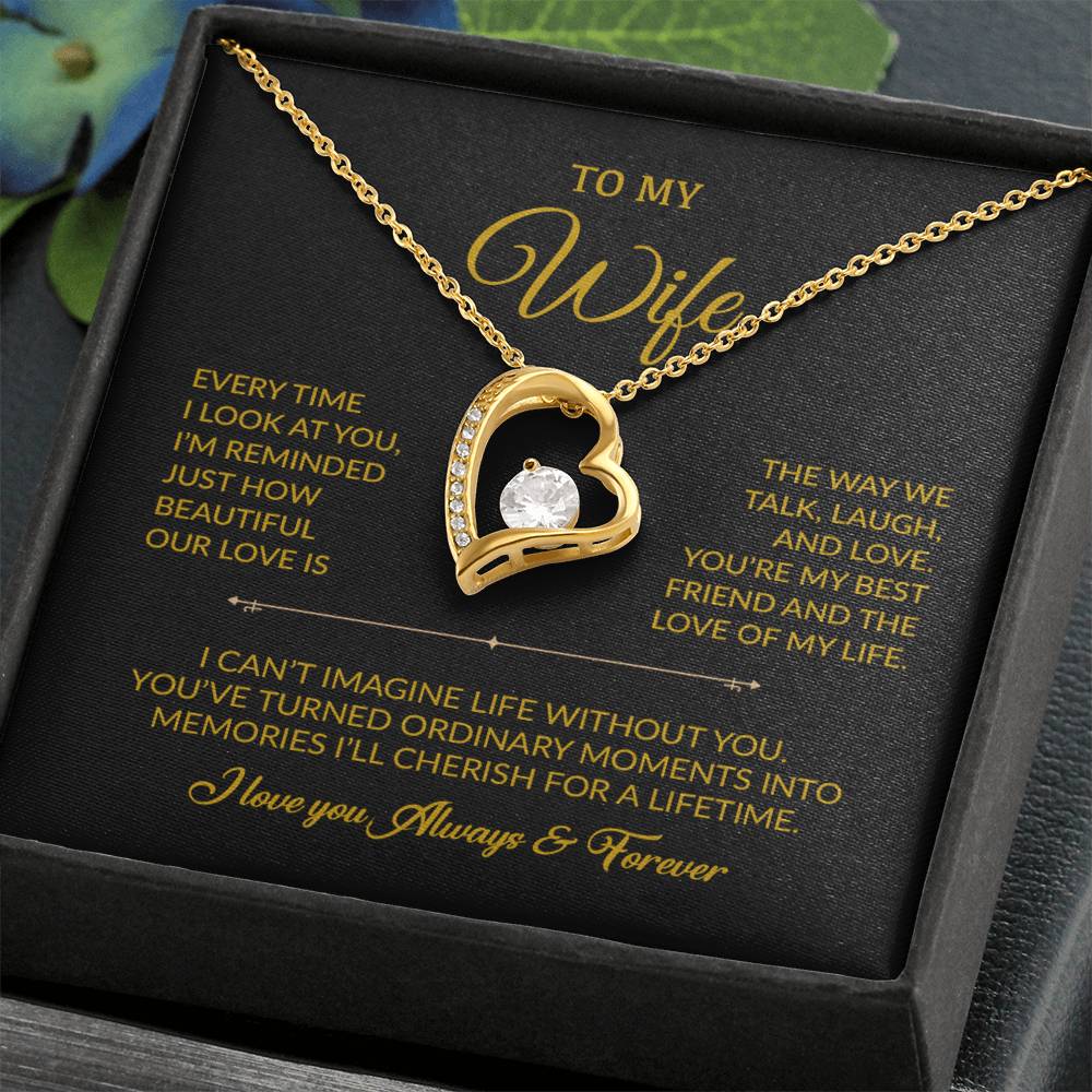 To My Wife Necklace, Gift For Wife, Anniversary Gift For Wife, Necklace For Wife