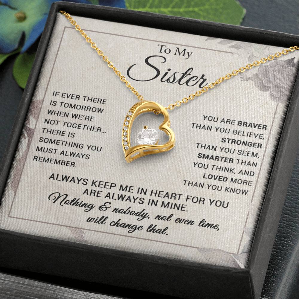 To My Sister Necklace, Brother to Sister, Birthday gift For Sister from Brother 7_9