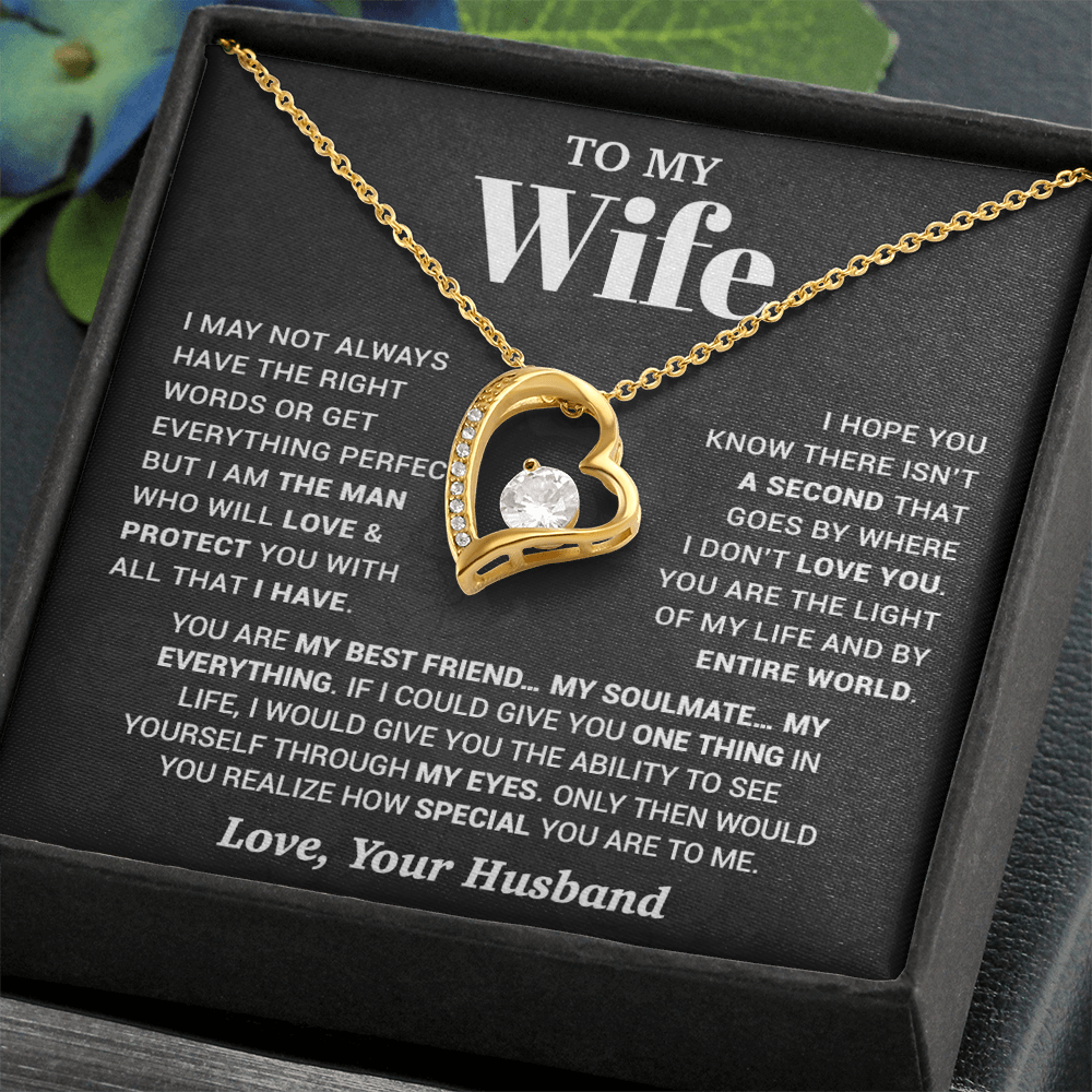 To My Wife Necklace, Christmas Gifts For Women, Anniversary Gift For Wife 13_10_Black