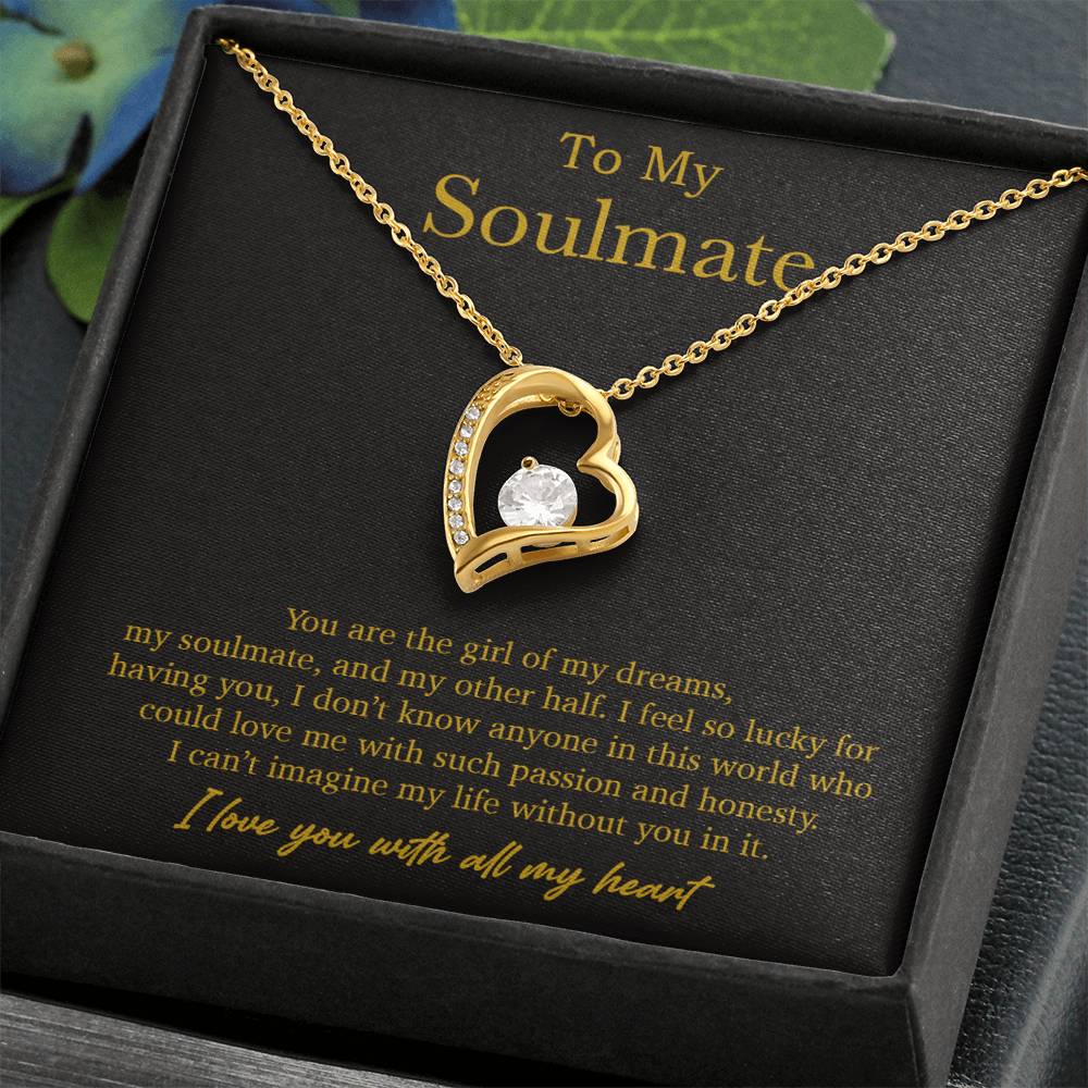 To My Soulmate Necklace, Valentines Day Gift, Soulmate Gifts, Birthday Gifts_Gold_21_10