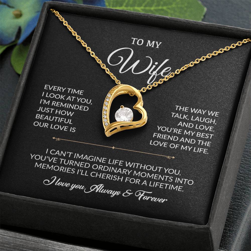 To My Wife Necklace, Gift For Wife, Anniversary Gift For Wife, Necklace For Wife