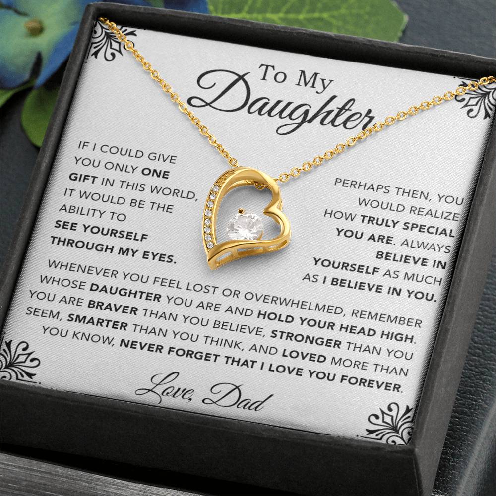 To My Daughter Necklace, Gift for Daughter from Dad, Father Daughter Necklace 1_12