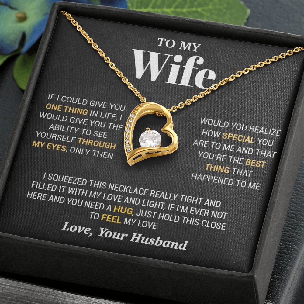 To My Wife Necklace, Christmas Gifts For Women, Anniversary Gift For Wife 2_10_Black