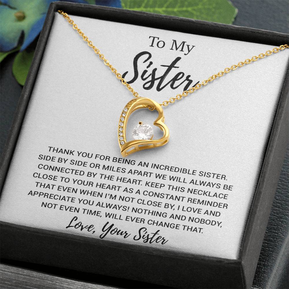 To My Sister Necklace, Brother to Sister, Birthday gift For Sister from Brother 13_8