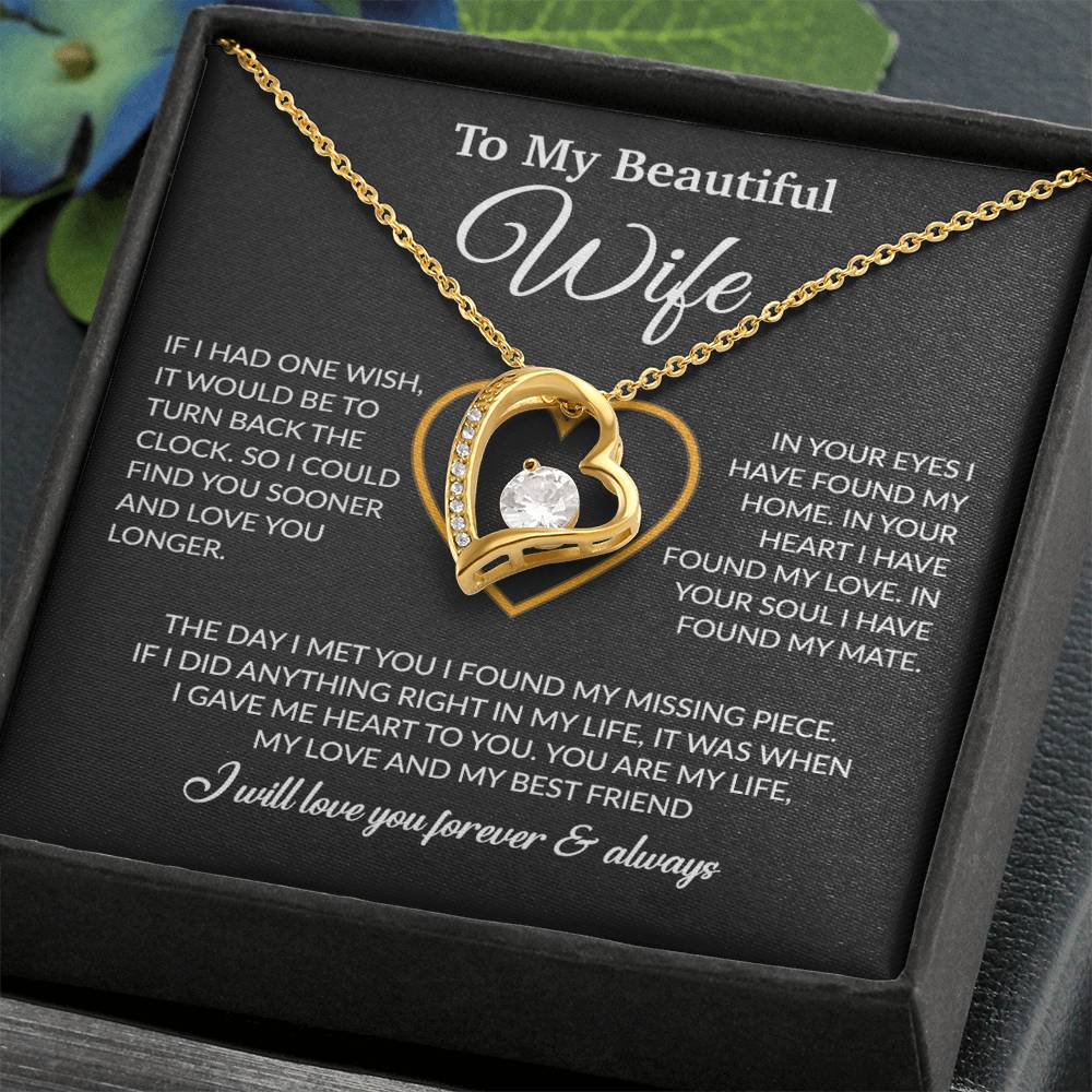 To My Wife Necklace, Christmas Gifts For Women, Anniversary Gift For Wife 21_12_Black