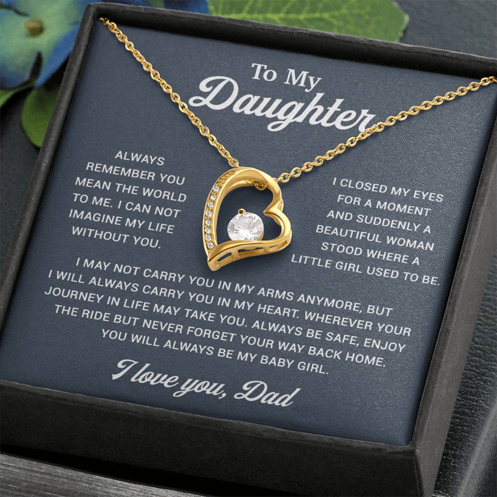 To My Daughter Necklace, Gift for Daughter from Dad, Father Daughter Necklace 2_12